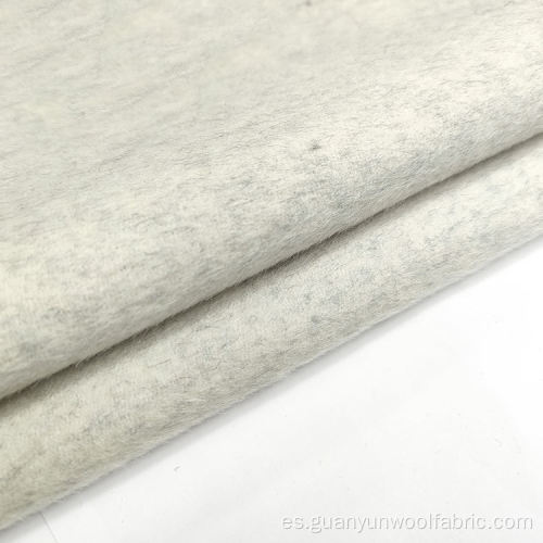 Tela de capa de alpaca de doble cara poliéster de lana